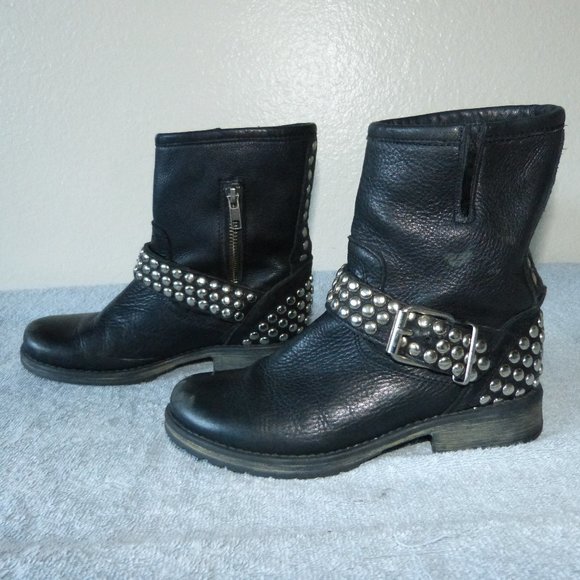 STEVE MADDEN FRAANKIE STUDDED ANKLE BOOTS SZ 6M. $$$ 32.00 SALE - Picture 4 of 9